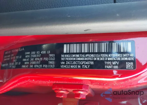 2016 Jeep Renegade Trailhawk z USA, uszkodzony, nr VIN ZACCJBCT3GPD49766